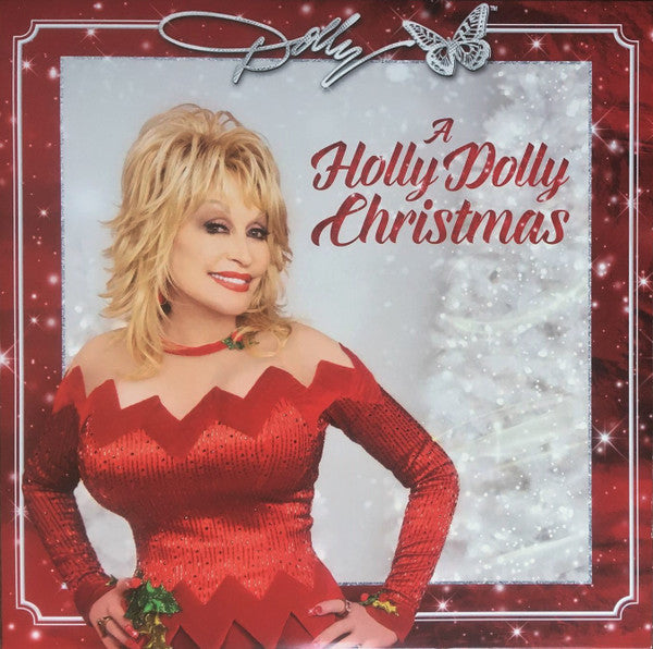 Dolly Parton : A Holly Dolly Christmas (LP, Album, Red)