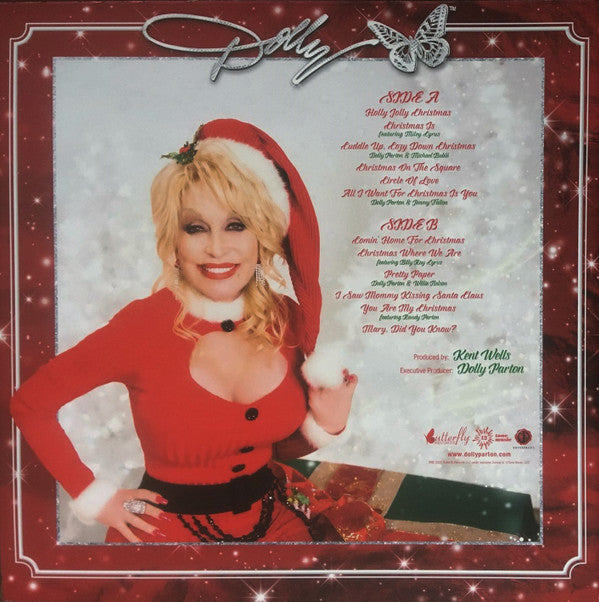 Dolly Parton : A Holly Dolly Christmas (LP, Album, Red)