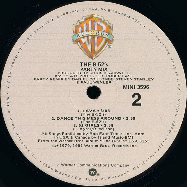 The B-52's : Party Mix! (LP, MiniAlbum, Ltd, Mixed, All)