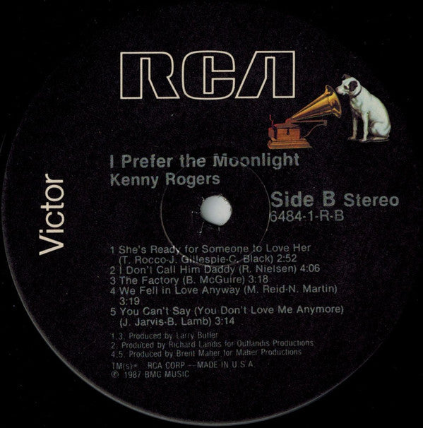 Kenny Rogers : I Prefer The Moonlight (LP, Album)