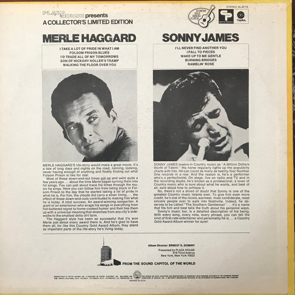 Merle Haggard / Sonny James : Music Hall (LP, Comp, Ltd)