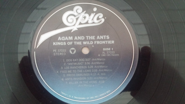 Adam And The Ants : Kings Of The Wild Frontier (LP, Album, RE)