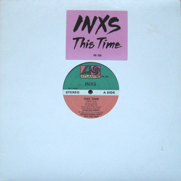 INXS : This Time (12", Single, Promo)