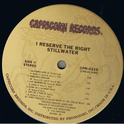 Stillwater (2) : I Reserve The Right! (LP, Album, Ter)