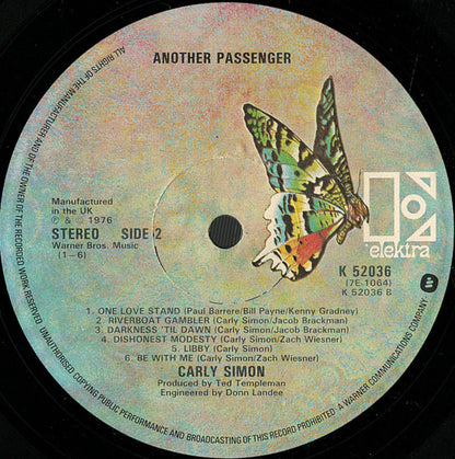 Carly Simon : Another Passenger (LP, Album)