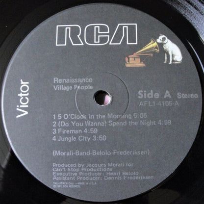 Village People : Renaissance (LP, Album, Ind)