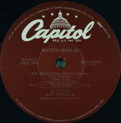 Mystic Merlin : Mr. Magician (12", Promo)