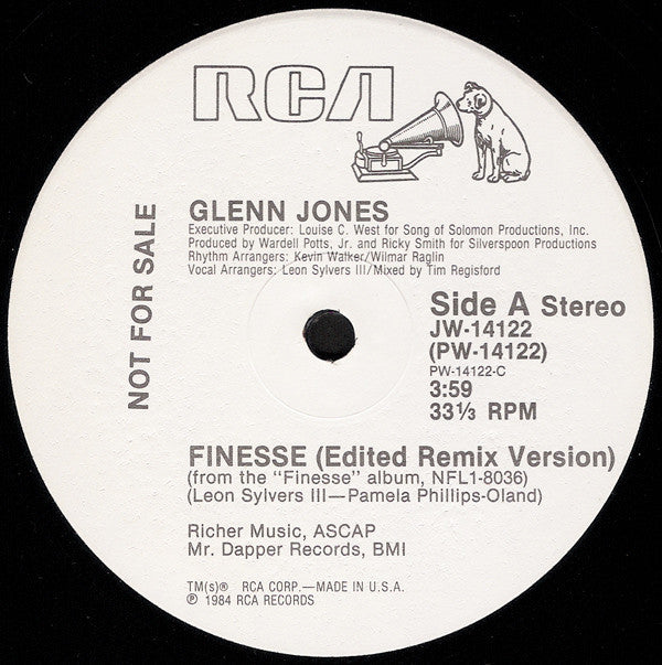 Glenn Jones : Finesse (12", Promo)