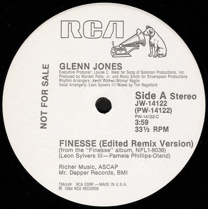 Glenn Jones : Finesse (12", Promo)