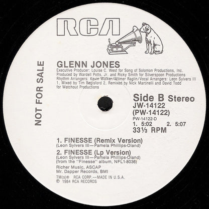 Glenn Jones : Finesse (12", Promo)