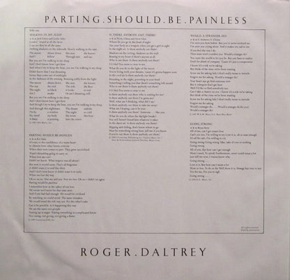 Roger Daltrey : Parting Should Be Painless (LP, Album, Spe)