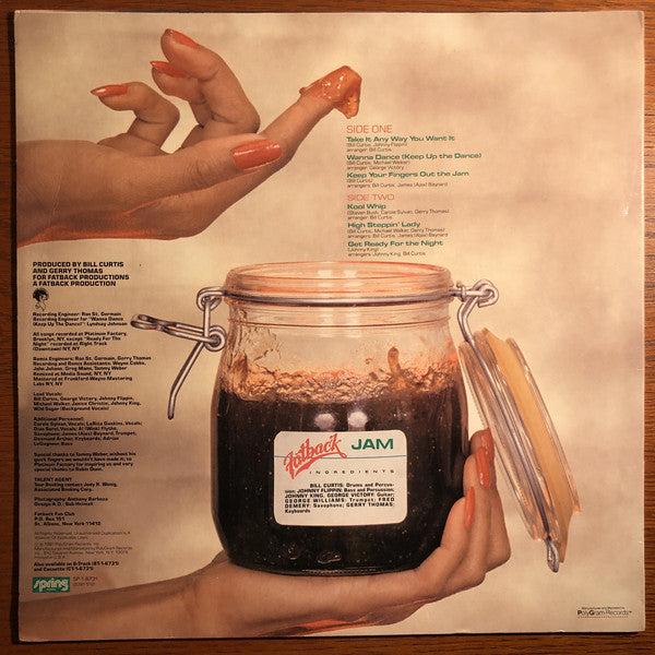 The Fatback Band : Tasty Jam (LP, Album, 26)