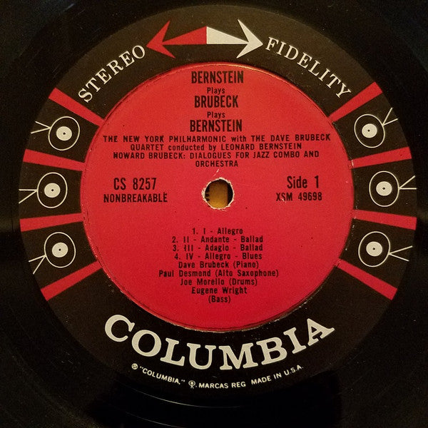 The Dave Brubeck Quartet : Bernstein Plays Brubeck Plays Bernstein (LP)