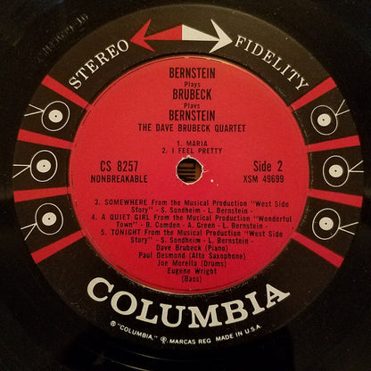 The Dave Brubeck Quartet : Bernstein Plays Brubeck Plays Bernstein (LP)