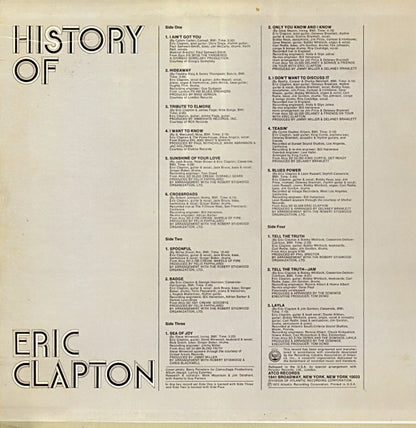 Eric Clapton : History Of Eric Clapton (2xLP, Comp, RE, PR )