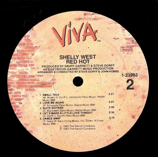 Shelly West : Red Hot (LP, Album, Jac)
