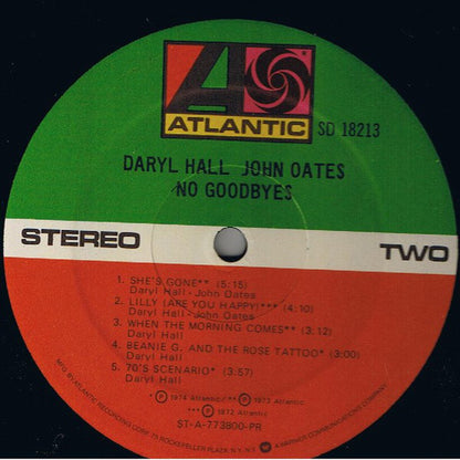Daryl Hall & John Oates : No Goodbyes (LP, Comp, Pre)