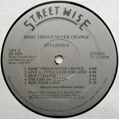 The Stylistics : Some Things Never Change (LP, Album)