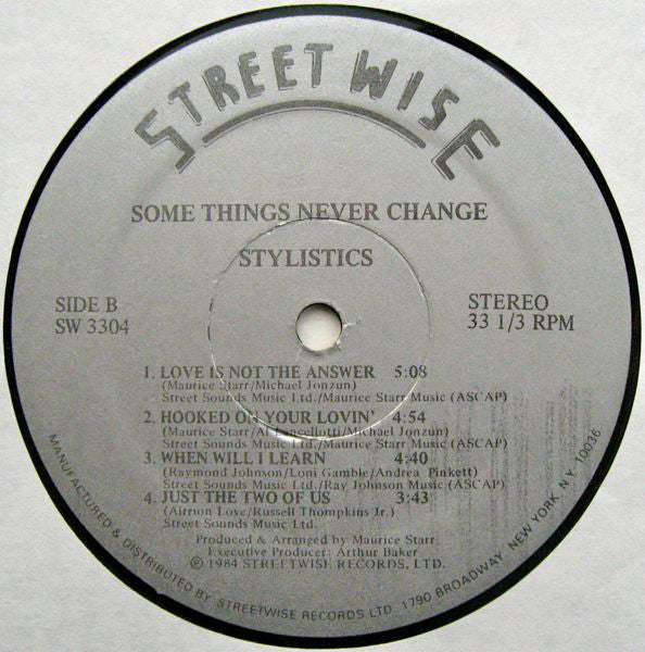 The Stylistics : Some Things Never Change (LP, Album)