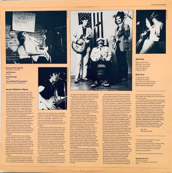 George Thorogood & The Destroyers : Move It On Over (LP, Album, San)