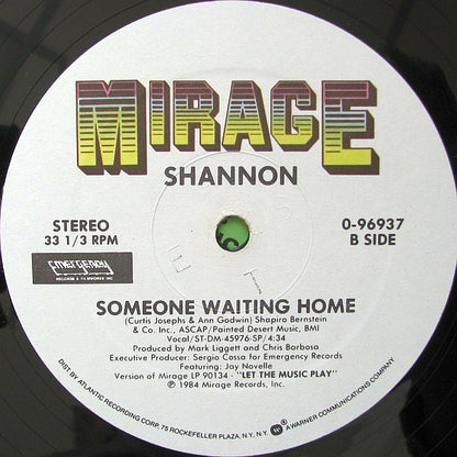 Shannon : My Heart's Divided (Re-Mix Version) (12")