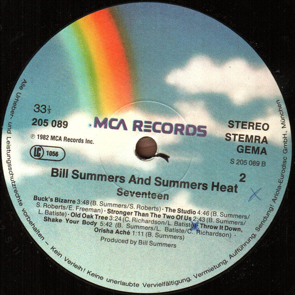 Bill Summers & Summers Heat : Seventeen (LP, Album)