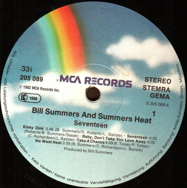 Bill Summers & Summers Heat : Seventeen (LP, Album)