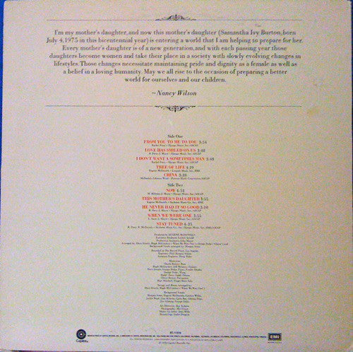 Nancy Wilson : This Mother's Daughter (LP, Album)