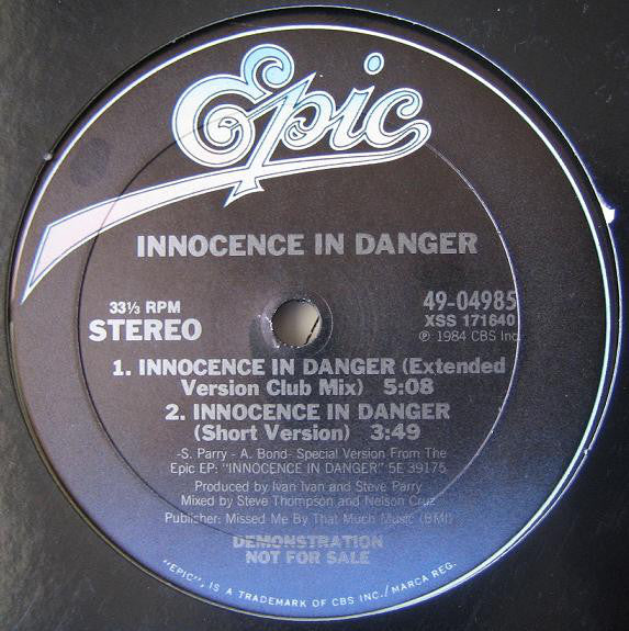 Innocence In Danger : Innocence In Danger (12", M/Print, Promo)