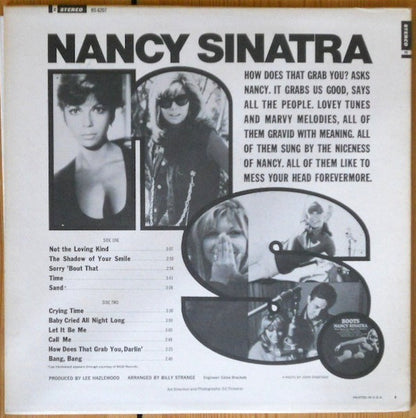 Nancy Sinatra : How Does That Grab You? (LP, Album)