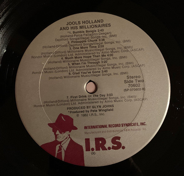 Jools Holland And His Millionaires : Jools Holland And His Millionaires (LP, Album, Pit)