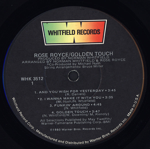 Rose Royce : Golden Touch (LP, Album, Win)