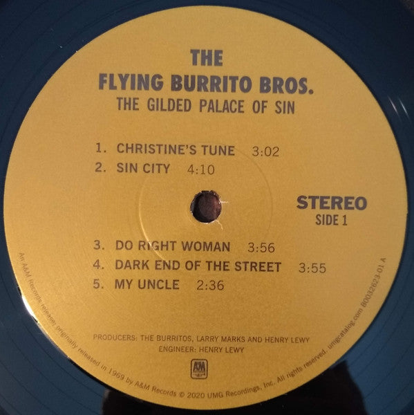 The Flying Burrito Bros : The Gilded Palace Of Sin (LP, Album, RE)