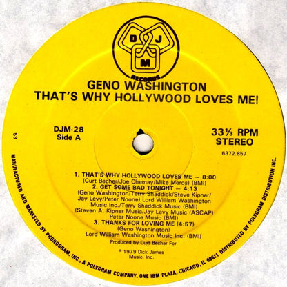 Geno Washington : That's Why Hollywood Loves Me (LP, Album)