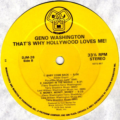 Geno Washington : That's Why Hollywood Loves Me (LP, Album)
