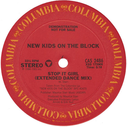 New Kids On The Block : Stop It Girl (12", Promo)
