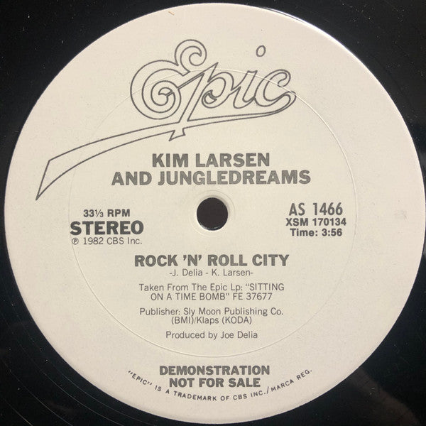 Kim Larsen And Jungledreams : Time Bomb / Rock 'N' Roll City (12", Promo)