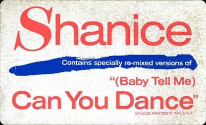 Shanice : (Baby Tell Me) Can You Dance (12", Single, Gen)