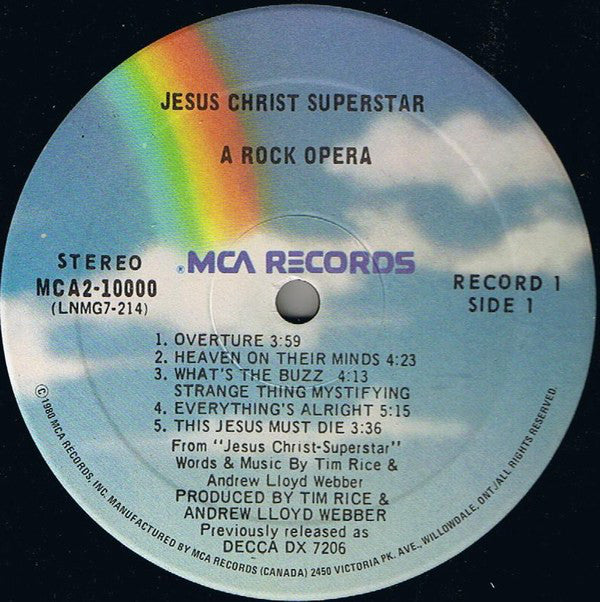Various : Jesus Christ Superstar (2xLP, RE, Gat)