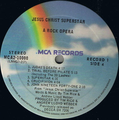 Various : Jesus Christ Superstar (2xLP, RE, Gat)