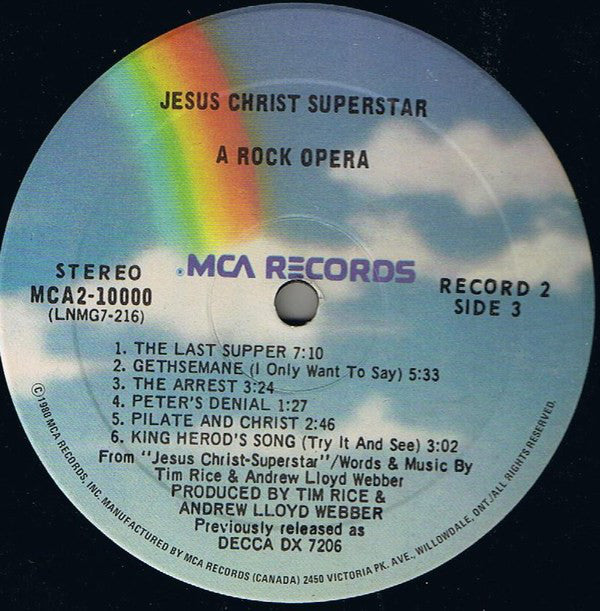 Various : Jesus Christ Superstar (2xLP, RE, Gat)