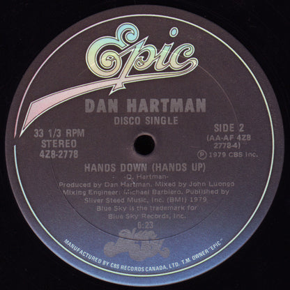 Dan Hartman : Hands Down (12")