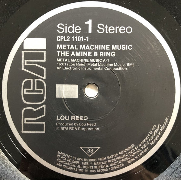 Lou Reed : Metal Machine Music (2xLP, Album, RE, Non)