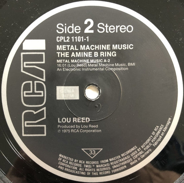 Lou Reed : Metal Machine Music (2xLP, Album, RE, Non)
