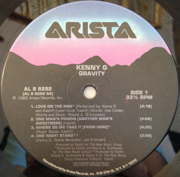 Kenny G (2) : Gravity (LP, Album, Ind)