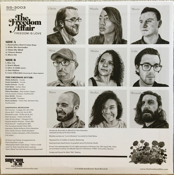 The Freedom Affair : Freedom Is Love (LP, Album, Ltd, Ran)