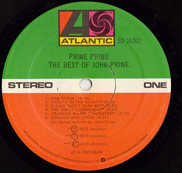 John Prine : Prime Prine - The Best Of John Prine (LP, Comp, PR)