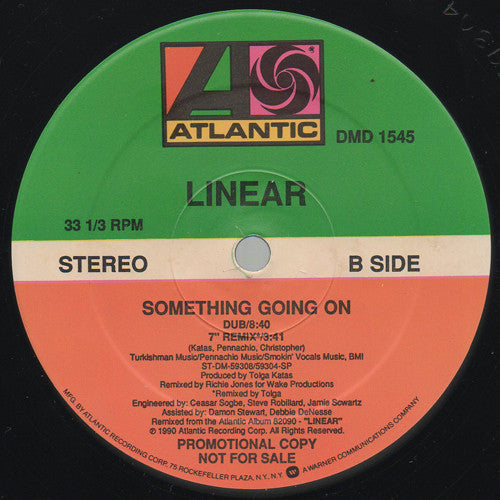 Linear : Something Going On (12", Promo)