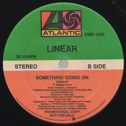 Linear : Something Going On (12", Promo)