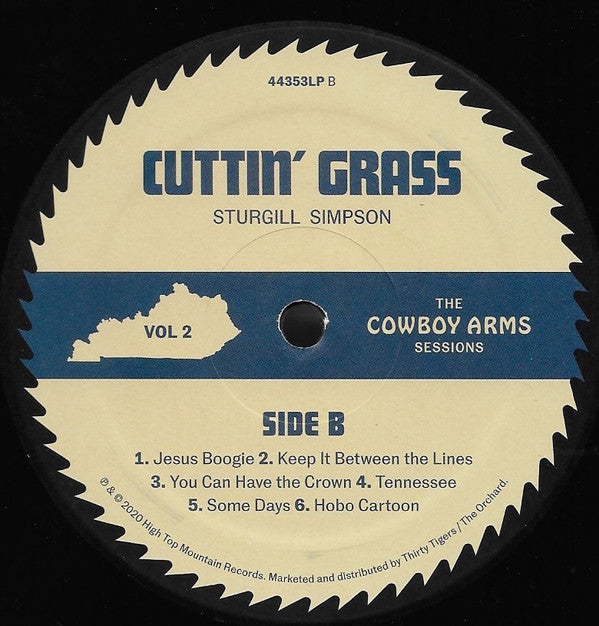 Sturgill Simpson : Cuttin' Grass - Vol. 2 (The Cowboy Arms Sessions) (LP, Album)